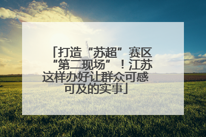 打造“苏超”赛区“第二现场”！江苏这样办好让群众可感可及的实事