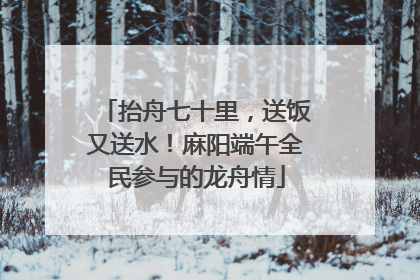 抬舟七十里，送饭又送水！麻阳端午全民参与的龙舟情