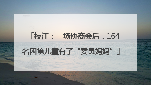 枝江：一场协商会后，164名困境儿童有了“委员妈妈”