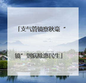 支气管镜察秋毫“镜”到病除惠民生