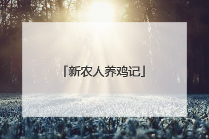 新农人养鸡记