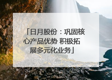 日月股份:巩固核心产品优势 积极拓展多元化业务