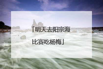 明天去阳宗海比赛吃杨梅