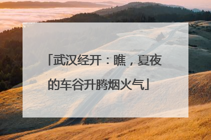 武汉经开：瞧，夏夜的车谷升腾烟火气
