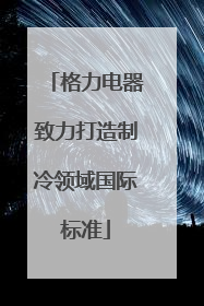 格力电器致力打造制冷领域国际标准