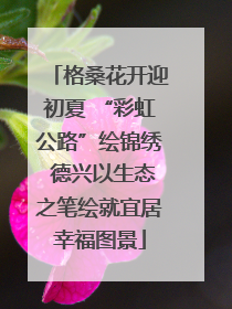 格桑花开迎初夏 “彩虹公路”绘锦绣 德兴以生态之笔绘就宜居幸福图景