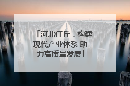 河北任丘：构建现代产业体系 助力高质量发展
