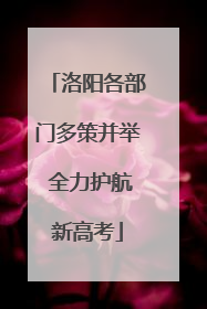 洛阳各部门多策并举 全力护航新高考