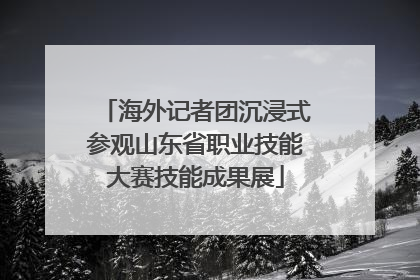海外记者团沉浸式参观山东省职业技能大赛技能成果展