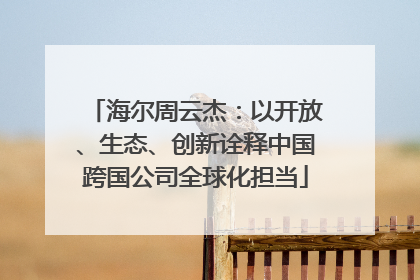 海尔周云杰：以开放、生态、创新诠释中国跨国公司全球化担当
