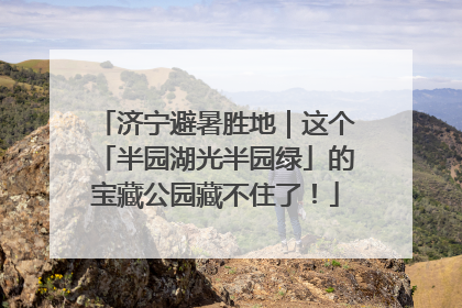 济宁避暑胜地｜这个「半园湖光半园绿」的宝藏公园藏不住了！