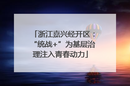 浙江嘉兴经开区：“统战+”为基层治理注入青春动力