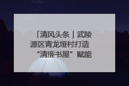 清风头条｜武陵源区青龙垭村打造“清廉书屋”赋能乡村振兴新风尚