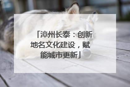 漳州长泰：创新地名文化建设，赋能城市更新