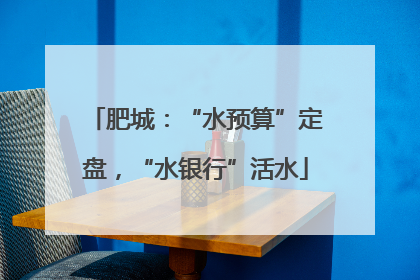 肥城：“水预算”定盘，“水银行”活水