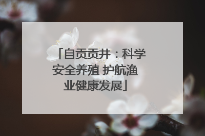 自贡贡井：科学安全养殖 护航渔业健康发展