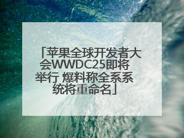 苹果全球开发者大会WWDC25即将举行 爆料称全系系统将重命名
