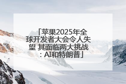 苹果2025年全球开发者大会令人失望 其面临两大挑战：AI和特朗普