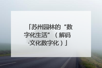 苏州园林的“数字化生活”（解码·文化数字化）