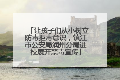 让孩子们从小树立防毒拒毒意识，镇江市公安局润州分局进校展开禁毒宣传