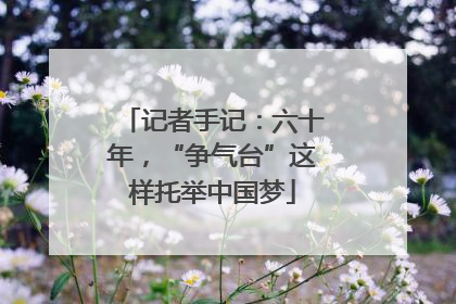 记者手记：六十年，“争气台”这样托举中国梦