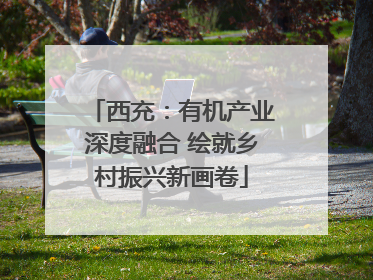 西充：有机产业深度融合 绘就乡村振兴新画卷
