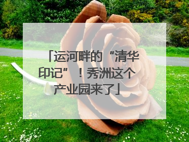 运河畔的“清华印记”！秀洲这个产业园来了