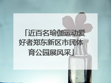 近百名瑜伽运动爱好者郑东新区市民体育公园展风采