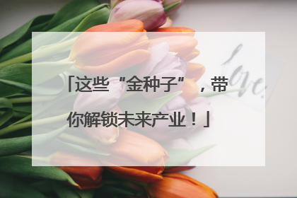 这些“金种子”，带你解锁未来产业！