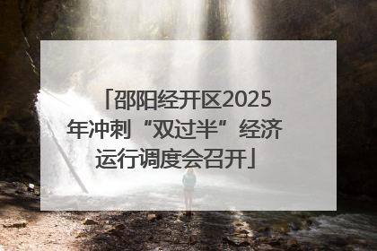 邵阳经开区2025年冲刺“双过半”经济运行调度会召开