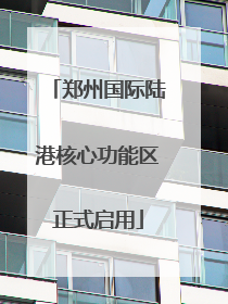 郑州国际陆港核心功能区正式启用