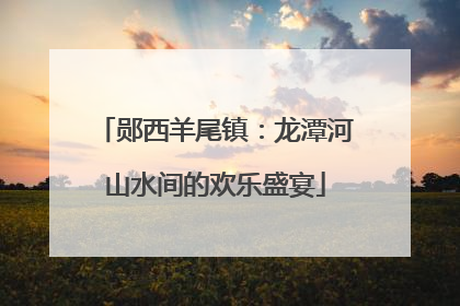 郧西羊尾镇：龙潭河山水间的欢乐盛宴