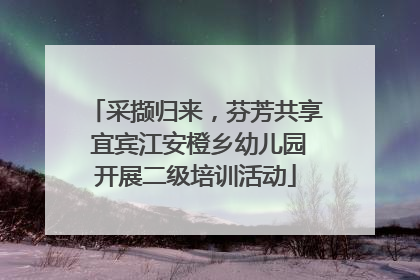 采撷归来，芬芳共享 宜宾江安橙乡幼儿园开展二级培训活动