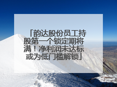 韵达股份员工持股第一个锁定期将满！净利润未达标或为低门槛解锁