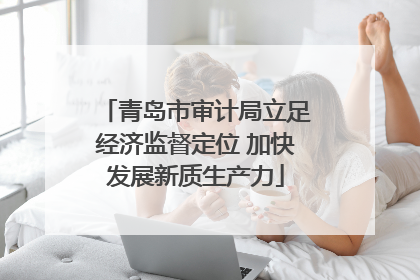 青岛市审计局立足经济监督定位 加快发展新质生产力