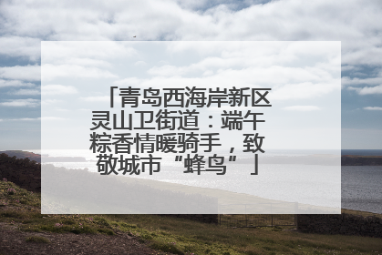 青岛西海岸新区灵山卫街道：端午粽香情暖骑手，致敬城市“蜂鸟”