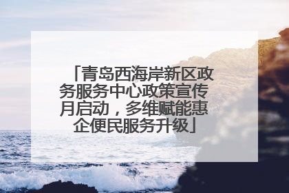 青岛西海岸新区政务服务中心政策宣传月启动，多维赋能惠企便民服务升级
