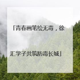 青春画笔绘无毒，徐汇学子共筑防毒长城