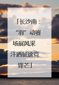 长沙南：“羽”动赛场展风采 汗洒征途竞锋芒