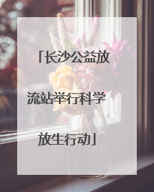 长沙公益放流站举行科学放生行动