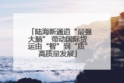 陆海新通道“最强大脑” 带动国际货运由“智”到“质”高质量发展