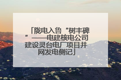 陇电入鲁“树丰碑”——电建核电公司建设灵台电厂项目并网发电侧记