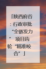 陕西府谷：行政审批“全链发力” 项目齿轮“精准咬合”
