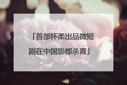 首部怀柔出品微短剧在中国影都杀青