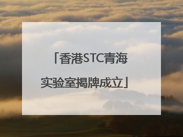 香港STC青海实验室揭牌成立