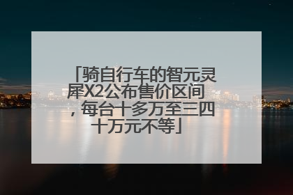 骑自行车的智元灵犀X2公布售价区间，每台十多万至三四十万元不等