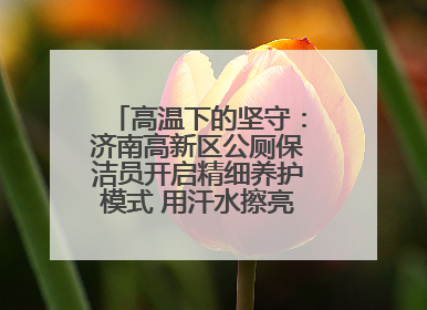 高温下的坚守：济南高新区公厕保洁员开启精细养护模式 用汗水擦亮城市文明窗口