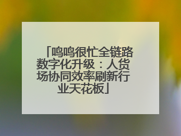 鸣鸣很忙全链路数字化升级：人货场协同效率刷新行业天花板