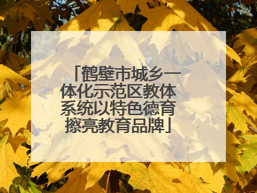 鹤壁市城乡一体化示范区教体系统以特色德育擦亮教育品牌