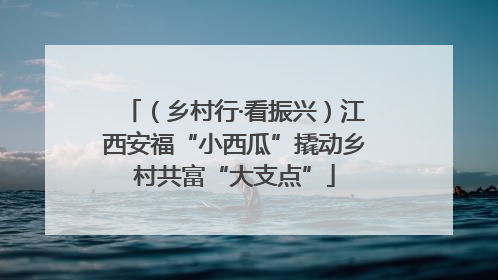 （乡村行·看振兴）江西安福“小西瓜”撬动乡村共富“大支点”